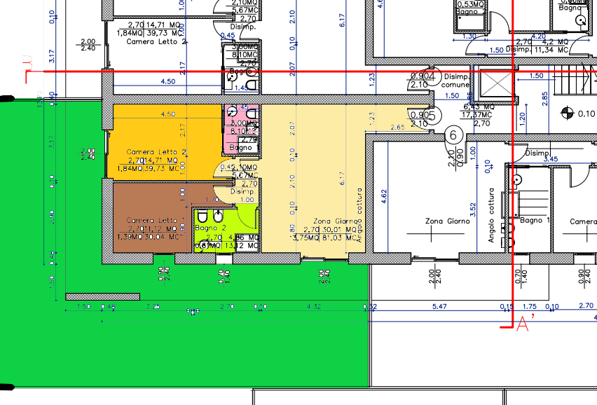 Quartiere SAN VITO - Nuovo appartamento 2 camere con giardino